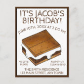 Kampvuur S'mores Marshmallow Smores Verjaardagsfee Uitnodiging Briefkaart (Voorkant)