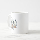 Kampvuur Spooky Marshmallow Halloween Bonfir Koffiemok (Voorkant links)