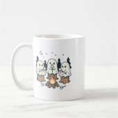 Kampvuur Spooky Marshmallow Halloween Bonfir Koffiemok (Links)