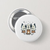 Kampvuur Spooky Marshmallow Halloween Bonfir Ronde Button 5,7 Cm (Voorkant /achterkant)