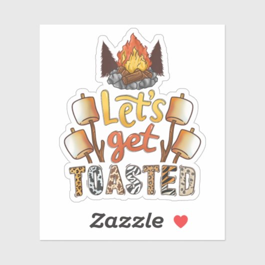 kampvuur sticker (Vel)