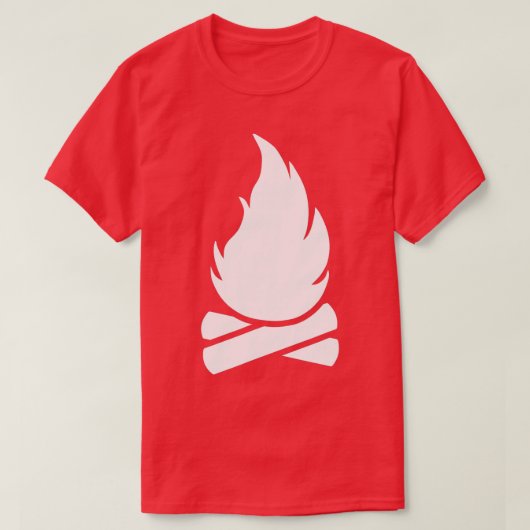 kampvuur t-shirt (Design voorkant)