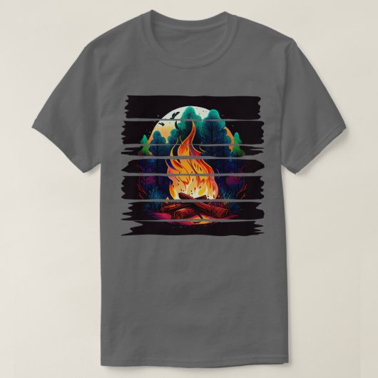 kampvuur t-shirt (Design voorkant)
