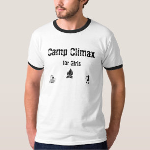 kampvuur, tennis, kano-1, Camp Climax, voor meisje T-shirt