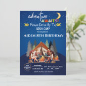 KAMPVUUR VERJAARDAGSBASH, KAMPEREN OP BERGEN KAART (Staand voorkant)