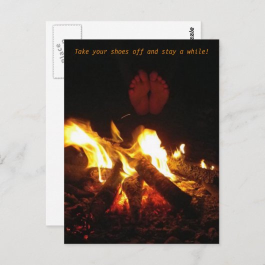 Kampvuur Voetsies Briefkaart (Voorkant / Achterkant)