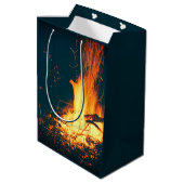 Kampvuur Vuur Medium Cadeauzakje (Achterkant Gekanteld)