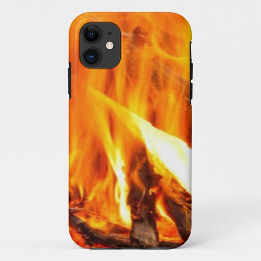 Kampvuur warm met hout Case-Mate iPhone case (Achterkant)