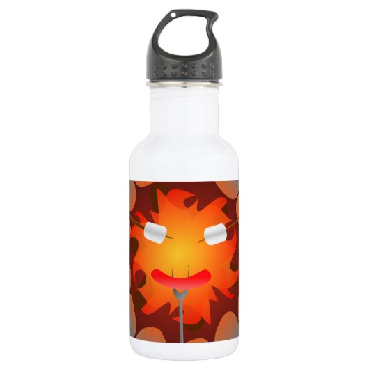 kampvuur waterfles (Voorkant)