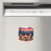Kampvuur Zonsondergang Magneet (Insitu (Vaatwasser))