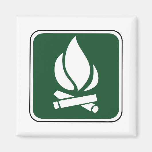  kampvuurbord magneet (Voorkant)