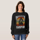 Kampvuurmeester Camping Fan Kampeerders Vuur Trui (Voorkant volledig)