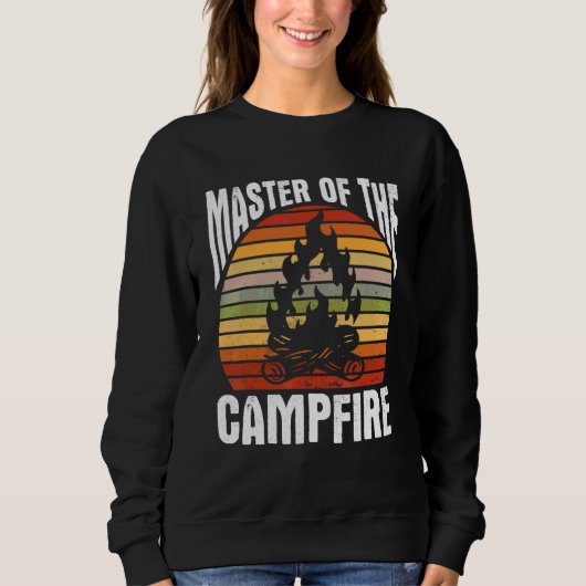 Kampvuurmeester Camping Fan Kampeerders Vuur Trui (Voorkant)