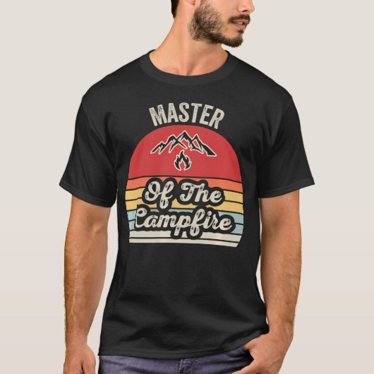 Kampvuurmeester Grappig Kamperen T-shirt (Voorkant)