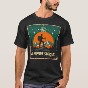 Kampvuurverhalen – Nachtvuur Natuur Herinnering T- T-shirt