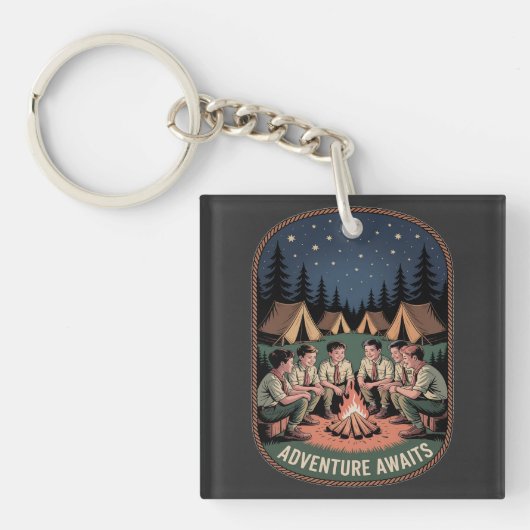Kampvuurverhalen Sleutelhanger (voorkant)
