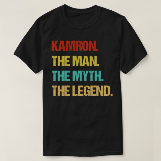 Kamron het Man de mythe de legendes T-shirt (Design voorkant)