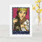 Kamrusepas Wenskaart Kaart (Gele Bloem)