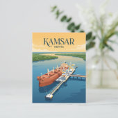 Kamsar haven Guinee Briefkaart (Staand voorkant)