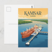 Kamsar haven Guinee Briefkaart (Voorkant / Achterkant)