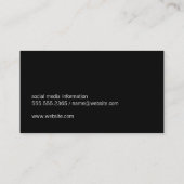 Kamschaar | Kapsalon Logo Visitekaartje (Achterkant)