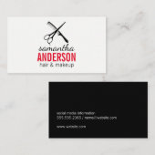 Kamschaar | Kapsalon Logo Visitekaartje (Voorkant / Achterkant)