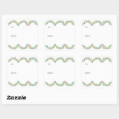 Kamschelp cadeausticker vierkante sticker (Vel)