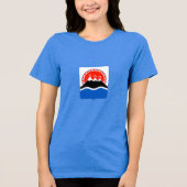 Kamtsjatka Special Gift Blue Tourist Classic Tri-Blend Shirt (Voorkant)