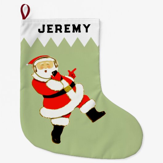 Kamusikant kerstcadeaus grote kerstsok (Voorkant)