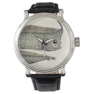 Kamvingerige lintvis, Vintage Mariene Aquatische L Horloge