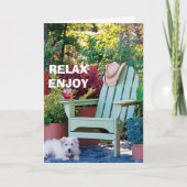 KAN "40"TOUCH=RELAX/ENJOY ZIJN KAART (Voorkant)