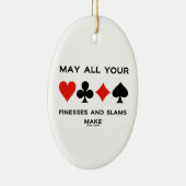 Kan al uw Finesses en slams maken (Bridge) Keramisch Ornament (Rechts)