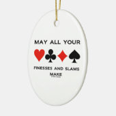 Kan al uw Finesses en slams maken (Bridge) Keramisch Ornament (Links)