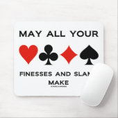 Kan al uw Finesses en slams maken (Bridge) Muismat (Met muis)