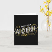 Kan Alcohol Bevatten Clic Feest Humor Kaart (Gele Bloem)
