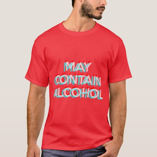 Kan Alcohol Bevatten jongen T-shirt (Voorkant)