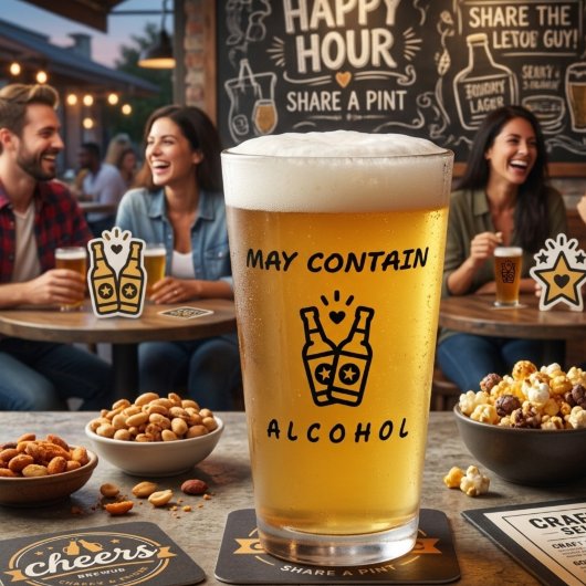 Kan Alcohol Bevatten Pintglas – Grappig Drinken Glas