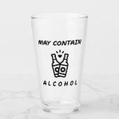Kan Alcohol Bevatten Pintglas – Grappig Drinken Glas (Voorkant)