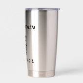 Kan Alcohol Thermal Tumbler bevatten - Grappig Geïsoleerde Drinkbeker (Links)