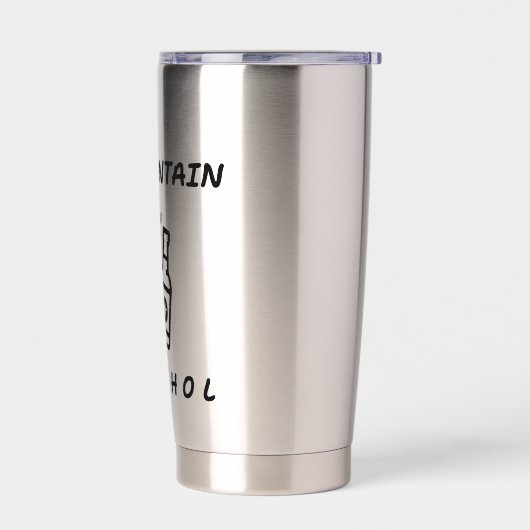 Kan Alcohol Thermal Tumbler bevatten - Grappig Geïsoleerde Drinkbeker (Links)