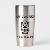 Kan Alcohol Thermal Tumbler bevatten - Grappig Geïsoleerde Drinkbeker (Voorkant)