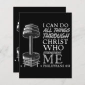 Kan alle dingen doen Weightlifter Gym Christelijke (Voorkant / Achterkant)