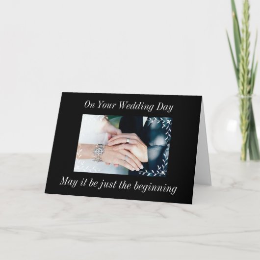 KAN ALLE DREAMS WARE WEDDING KAART KOMEN (Voorkant)