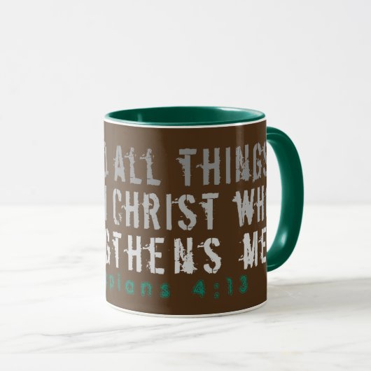 Kan alle Mok van de Manuscript van Dingen Bruin do (Voorkant rechts)