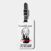 Kan alleen maar een schreeuw om Thunder_Cove Bagagelabel (Voorkant verticaal)