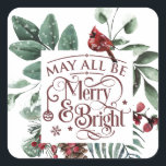 Kan allemaal mooi en helder zijn vierkante sticker<br><div class="desc">Kan allemaal mooi en helder zijn</div>