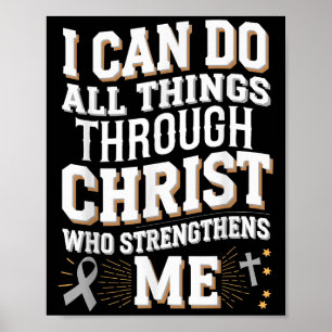 Kan alles doen door Christus Diabetes Awarenes Poster
