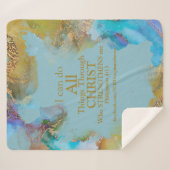 Kan alles doen door Christus Sherpa Deken (Voorkant (horizontaal))