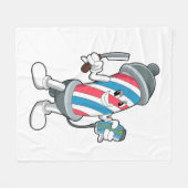 Kan als Hairdresser met Razor Fleece Deken (Voorkant (Horizontaal))