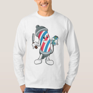 Kan als kapper met scheermes t-shirt